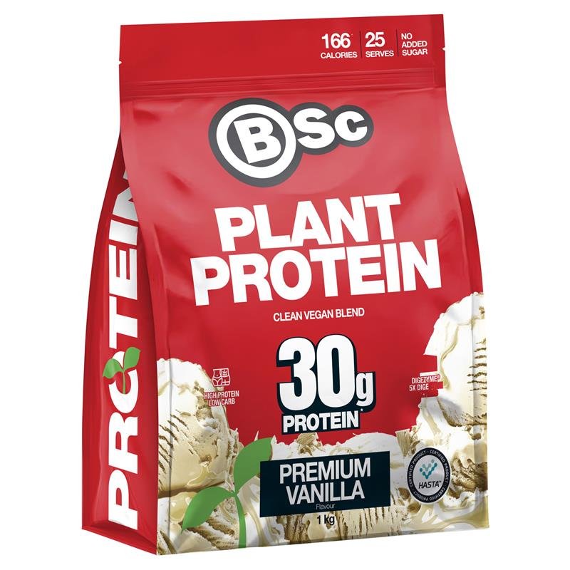 BSc 纯植物蛋白粉 香草味 1kg
