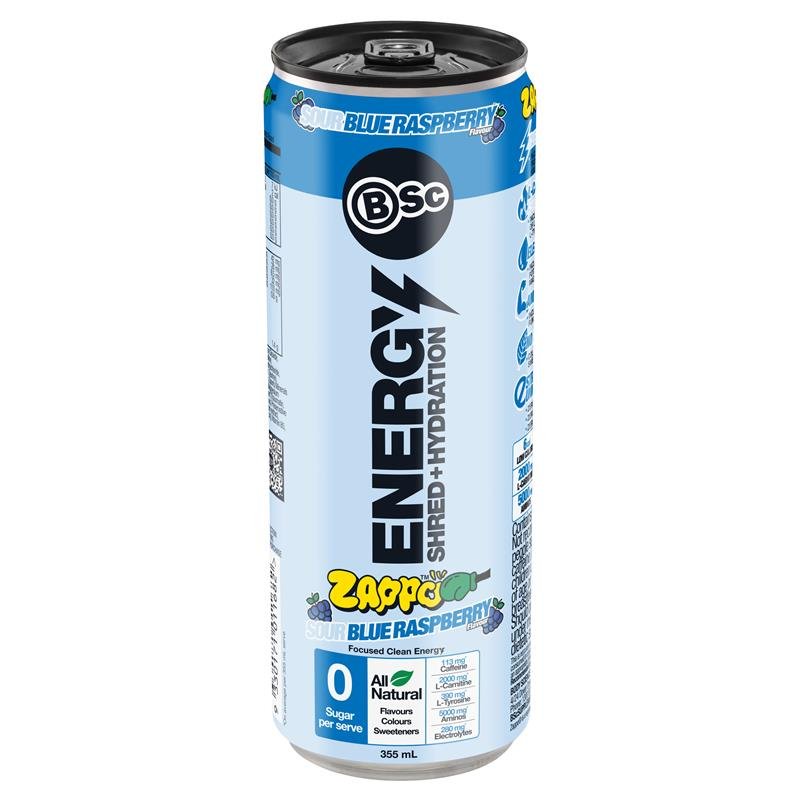 BSc 燃脂补水饮料 Zappo 酸蓝覆盆子味 355ml